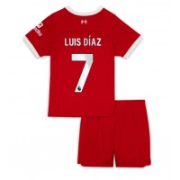 Liverpool Luis Diaz #7 Replica Home Minikit 2023-24 Short Sleeve (+ pants)
